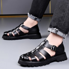 Men'S Summer Fashion Sandals - Lightweight, Non-Slip, Breathable, Durable, Quick-Dry Casual Shoes with Thick Sole for Outdoor Activities, Available in Two Colors, Casual Footwear | Stylish Sandals | Synthetic Cover Sandals