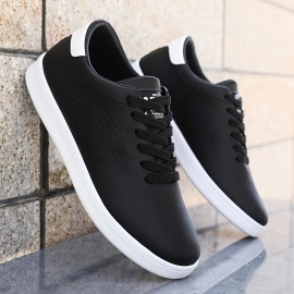 [Vintage Sneakers] Comfortable Men's Vintage Casual Sneakers | Low-Top Lace-Up Shoes with Side Pockets, Breathable Fabric Lining, Durable PVC Sole, and Stylish Brown Accents for All-Day Wear