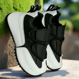 Men's Plus Size Breathable Mesh Sneakers - Lime Green & Orange Accents, Low-Top Lace-Up Casual Streetwear Shoes with Durable PVC Sole for All-Season Outdoor & Daily Wear, Fabric Interior Lining