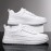 Men'S Summer Trendy Low-Top Sneakers - Casual & Street Style, Thick Sole, White & Orange Color Scheme, Synthetic Upper, Lace-Up Design for Casual Attire, Casual Footwear | Trendy Lowtops | Synthetic Sneakers
